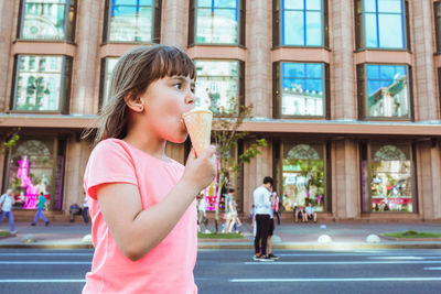 Young woman drinking water