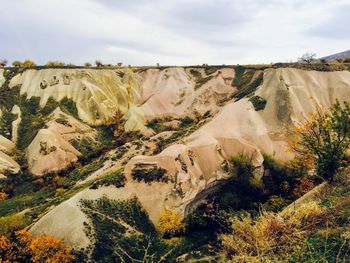 Scenic view of desert against sky