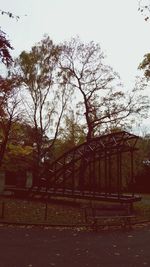 Built structure with trees in background