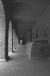 Empty corridor of building