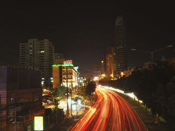 City street at night