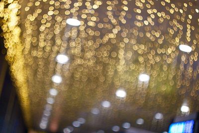 Close-up of illuminated christmas lights