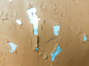 Full frame shot of peeled wall