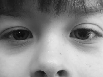 Close-up portrait of girl eye