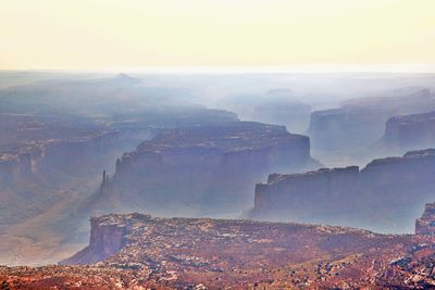 Aerial view of landscape against sky