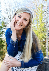 Portrait of smiling young woman