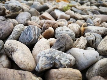 Full frame shot of pebbles