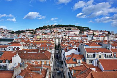 View over old city of lisbon