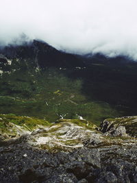 Scenic view of mountain against sky