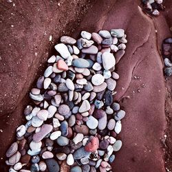 Full frame shot of pebbles