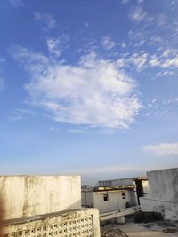 Low angle view of building against sky