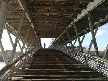 Low angle view of bridge against sky