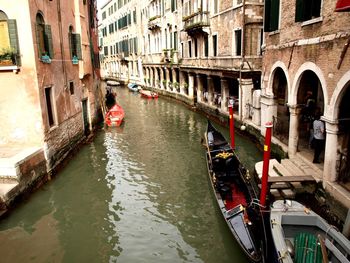 Canal passing through city