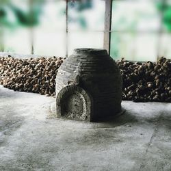 Close-up of stone wall