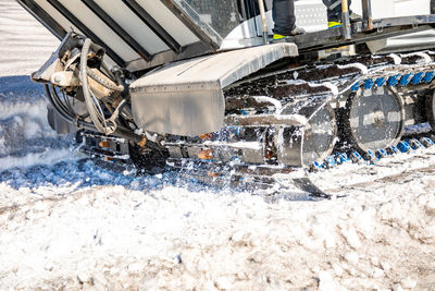 Ferris wheel in snow