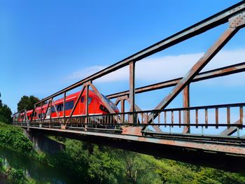 Bridge over river against sky