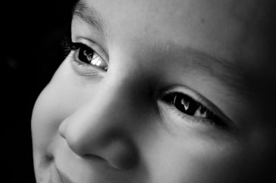 Close-up portrait of cute boy