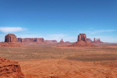 Rock formations in desert