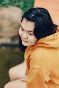 Portrait of young woman