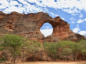 View of rock formations