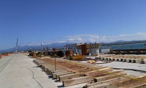 Panoramic view of mountain against sky