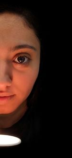 Close-up portrait of woman