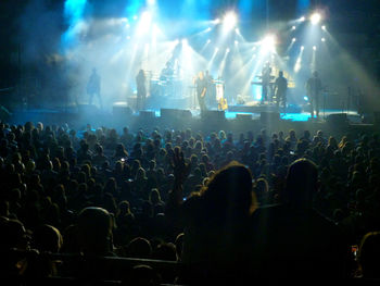 Crowd of people at music concert