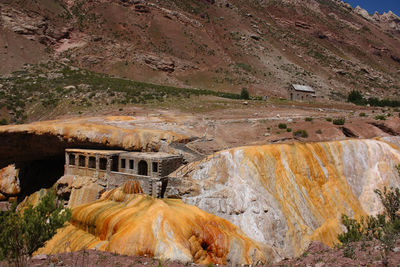 High angle view of a landscape