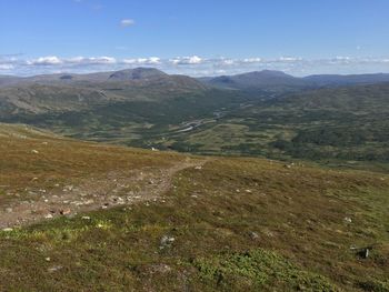 Scenic view of landscape against sky