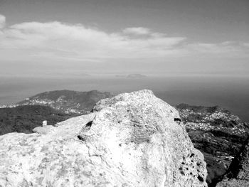 Scenic view of rock formations