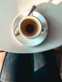 Close-up of coffee cup