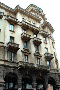 Low angle view of building against sky