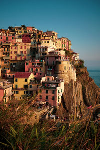 The village of manarola, cinque terre, liguria, italy