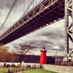 Built structure against cloudy sky