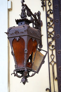 Close-up of metal structure