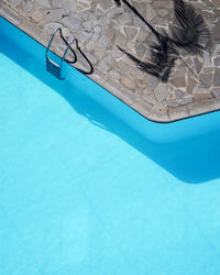 High angle view of swimming pool