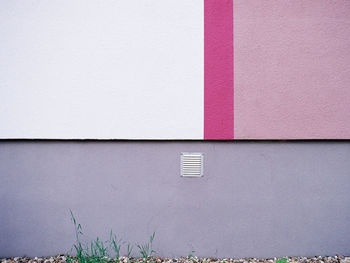 Exterior of purple wall