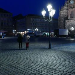City street at night