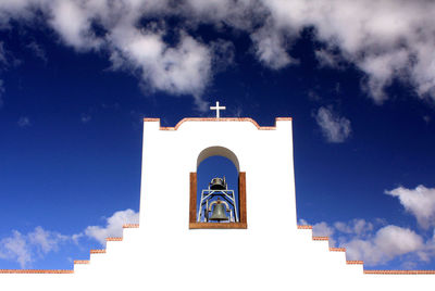 Low angle view of church against sky