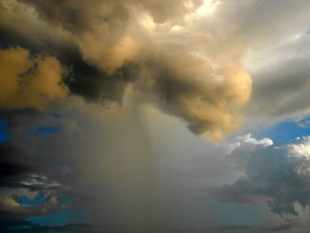 Low angle view of storm clouds in sky