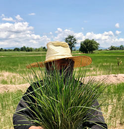 Drought and farmer in thailand 