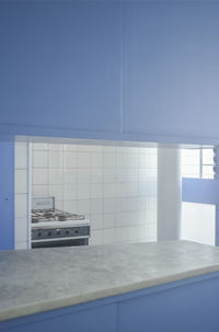 Blue kitchen indoor 