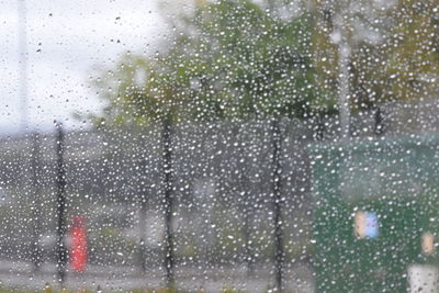 Rain drops on glass window