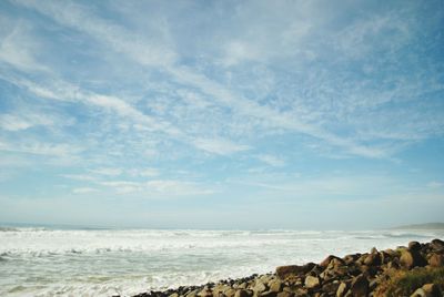 Scenic view of sea against sky