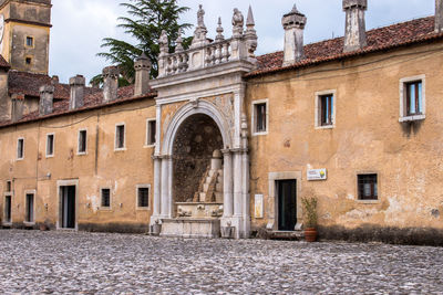 View of old building in city