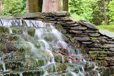 River flowing through rocks