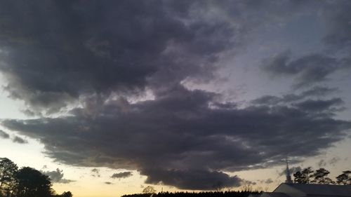 Low angle view of storm clouds in sky