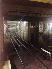 Train at railroad station