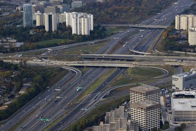 The highway 401 in toronto, canada during the day