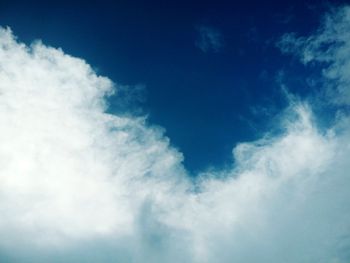 Low angle view of clouds in sky